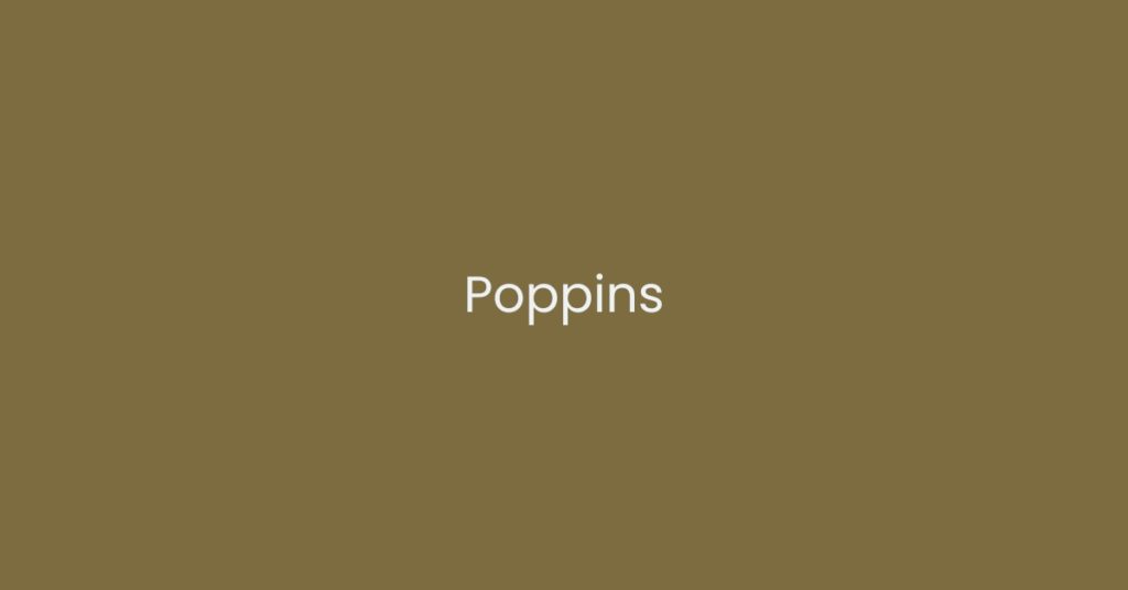 Poppins font