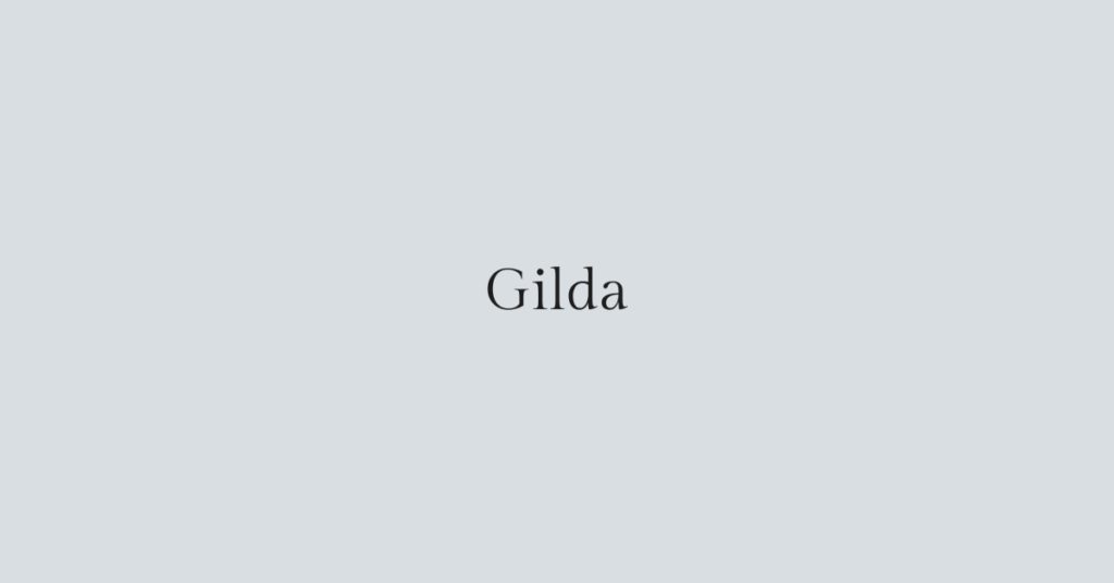 Gilda font